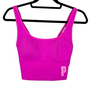 🥑5/$25 Pink Active Seamless lightly lined bright pink Sports Bra M